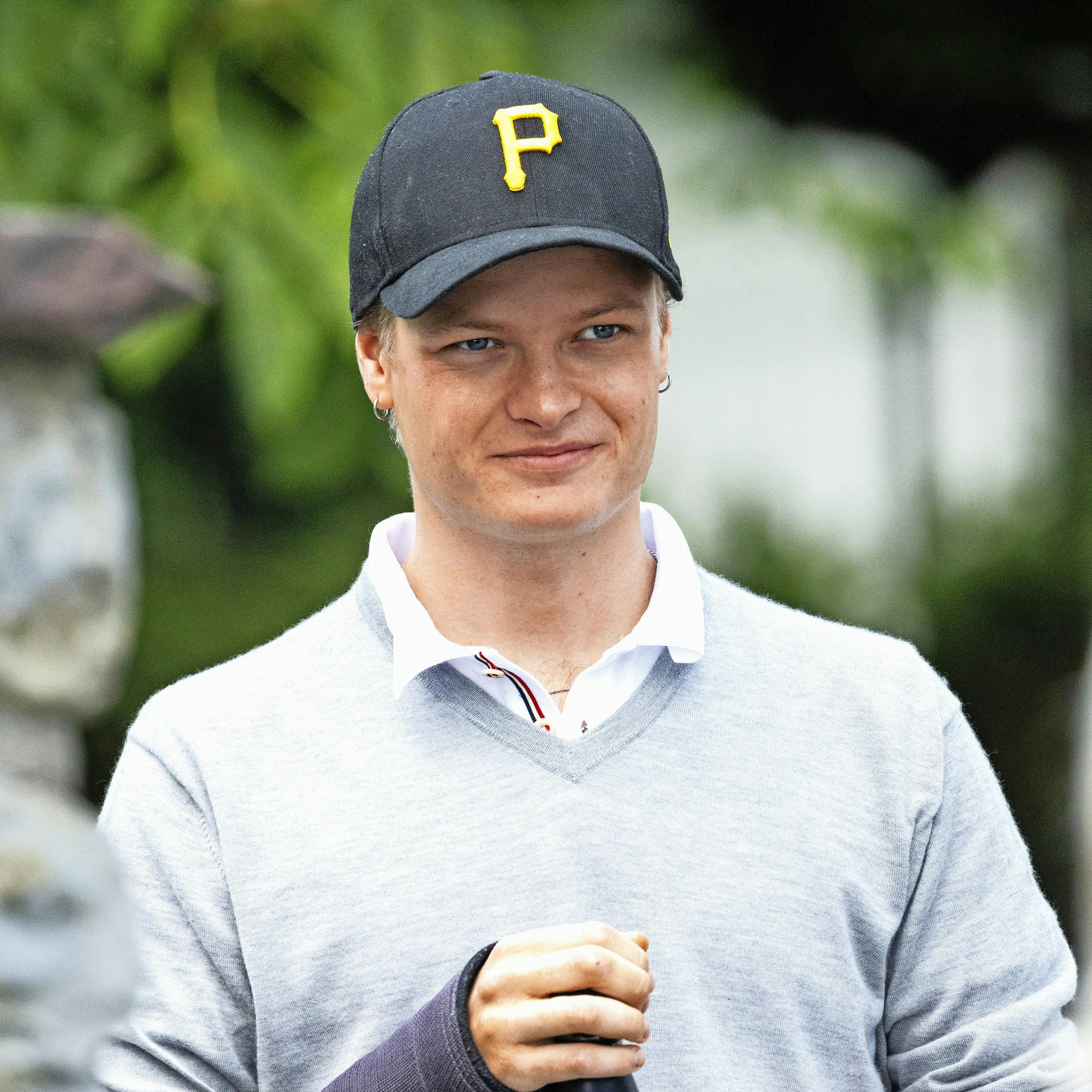 Vennskapskamp i fotball på Skaugum stadion mandag 13. juni 2022. Marius Borg Høiby