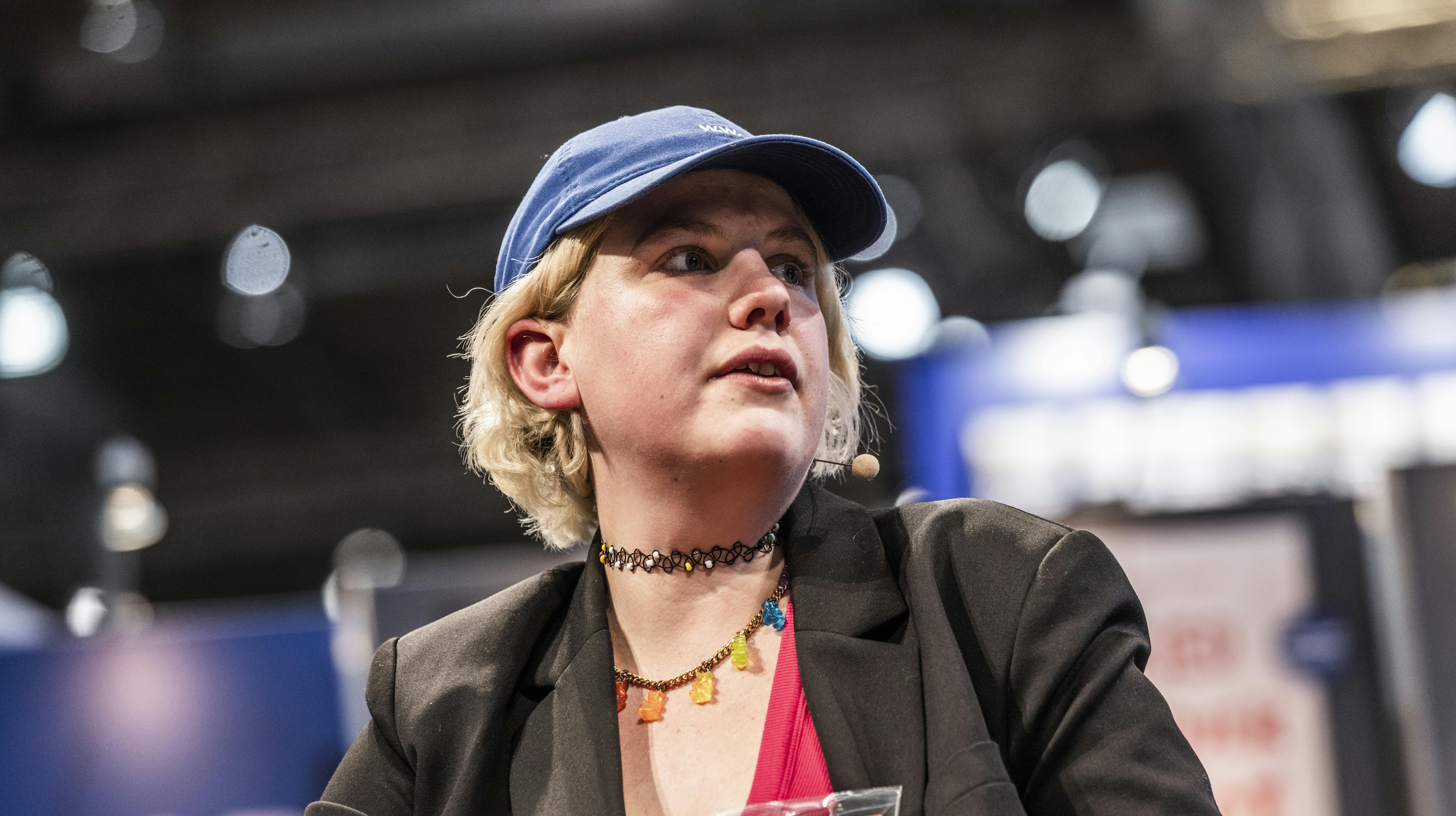 Anna Juul til Bogforum i Bella Centret fredag den 4. november 2022. Bogforum byder hvert år på gode tilbud, forfattersamtaler og debat om bøger og aktuelle problemstillinger.. (Foto: Ólafur Steinar Rye Gestsson/Ritzau Scanpix)