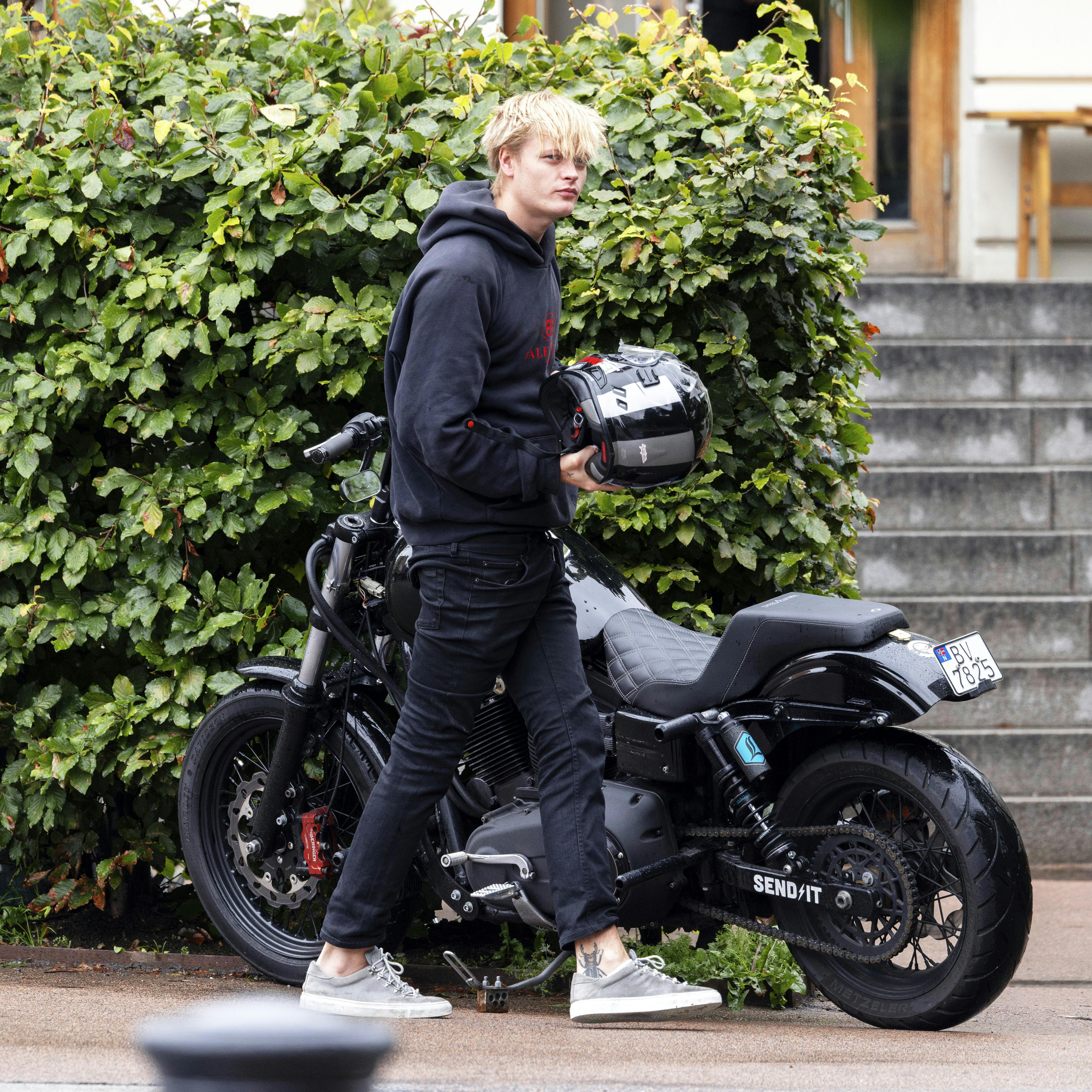 Oslo 20.08.2023 Kronprinsesse Mette-Marit fyller 50 år. Feiring med Gudstjeneste i Slottskapellet og på Litteraturhuset. Marius Borg Høiby