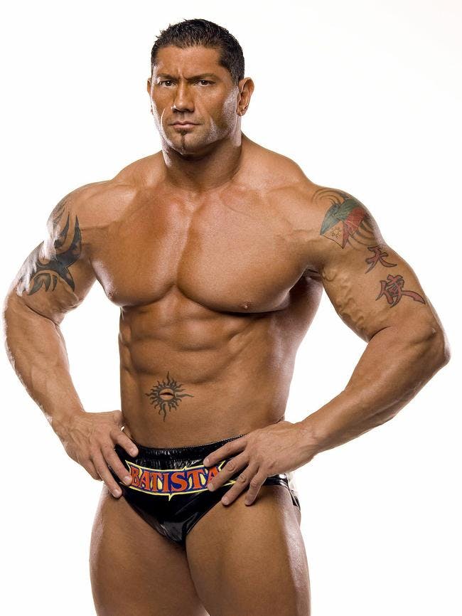 Sådan så Dave Bautista ud, mens han var en del af WWE.