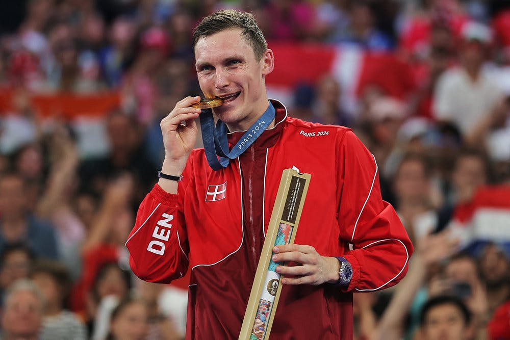 Viktor Axelsen tog i Paris denne sommer sin anden olympiske guldmedalje. Måske kan fremtidens danske atleter drømme om et OL på hjemmebane.&nbsp;&nbsp;