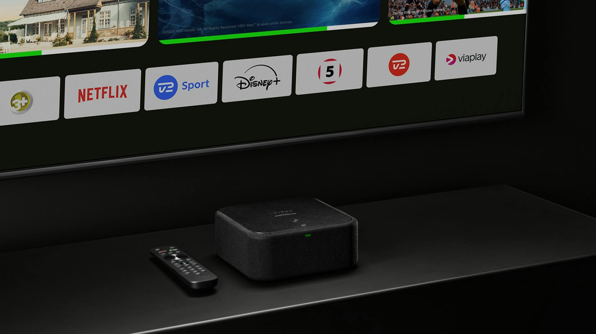 Sådan håber YouSee, at flere kunder fremover vælger at få lyd til hele stuen og billeder til deres tv på.