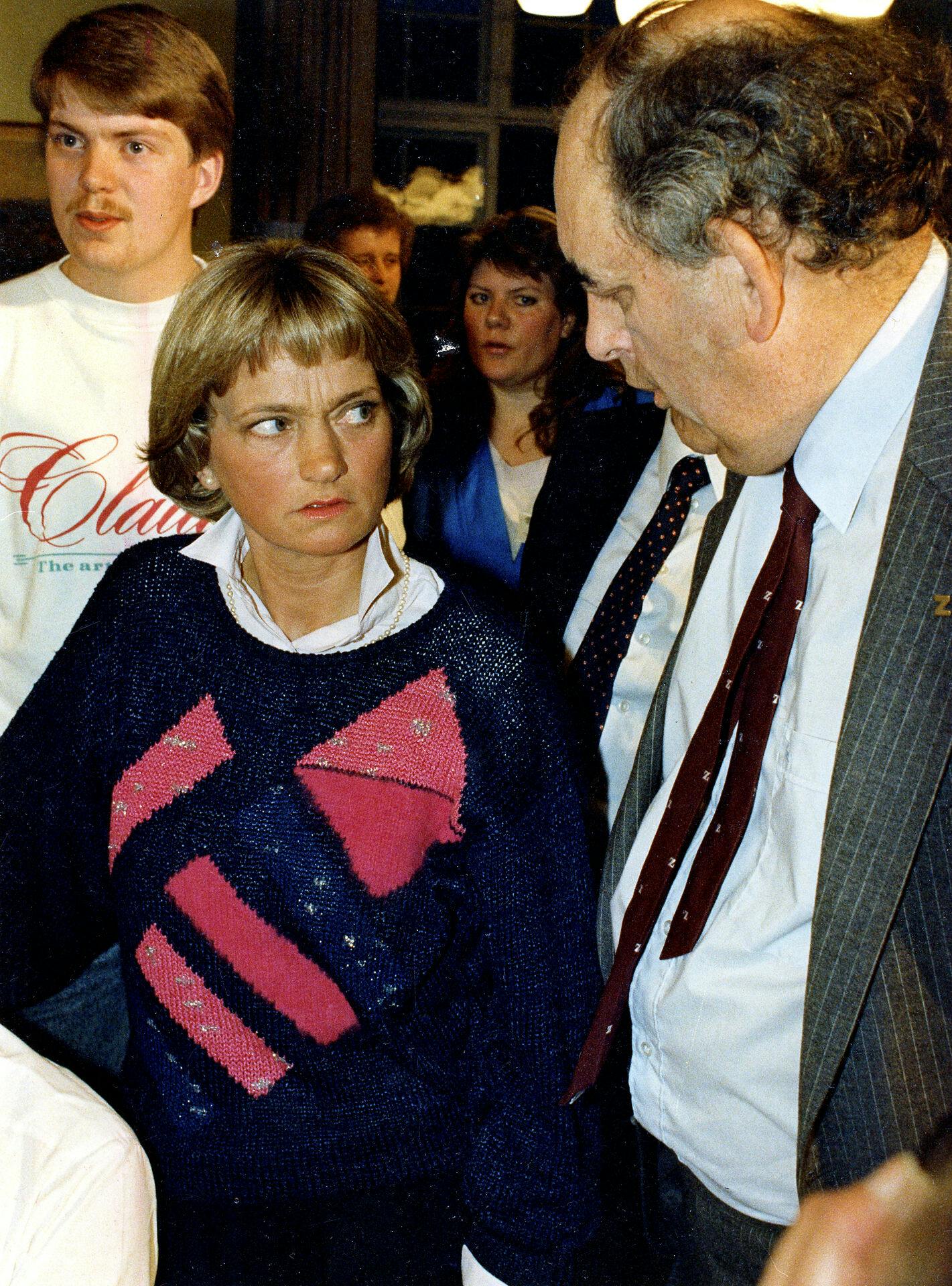 Pia Kjærsgaard og Mogens Glistrup udkæmpede en magtkamp i fremskridtspartiet hen imod slutningen.