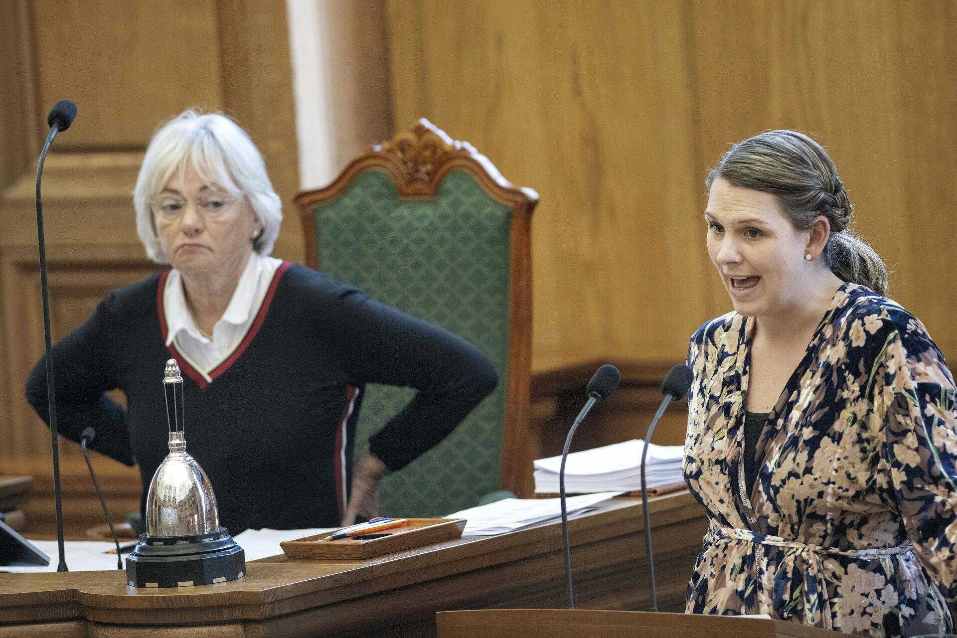 Mette Abildgaards baby blev smidt ud af folketingssalen, da Pia Kjærsgaard var formand for Folketinget.