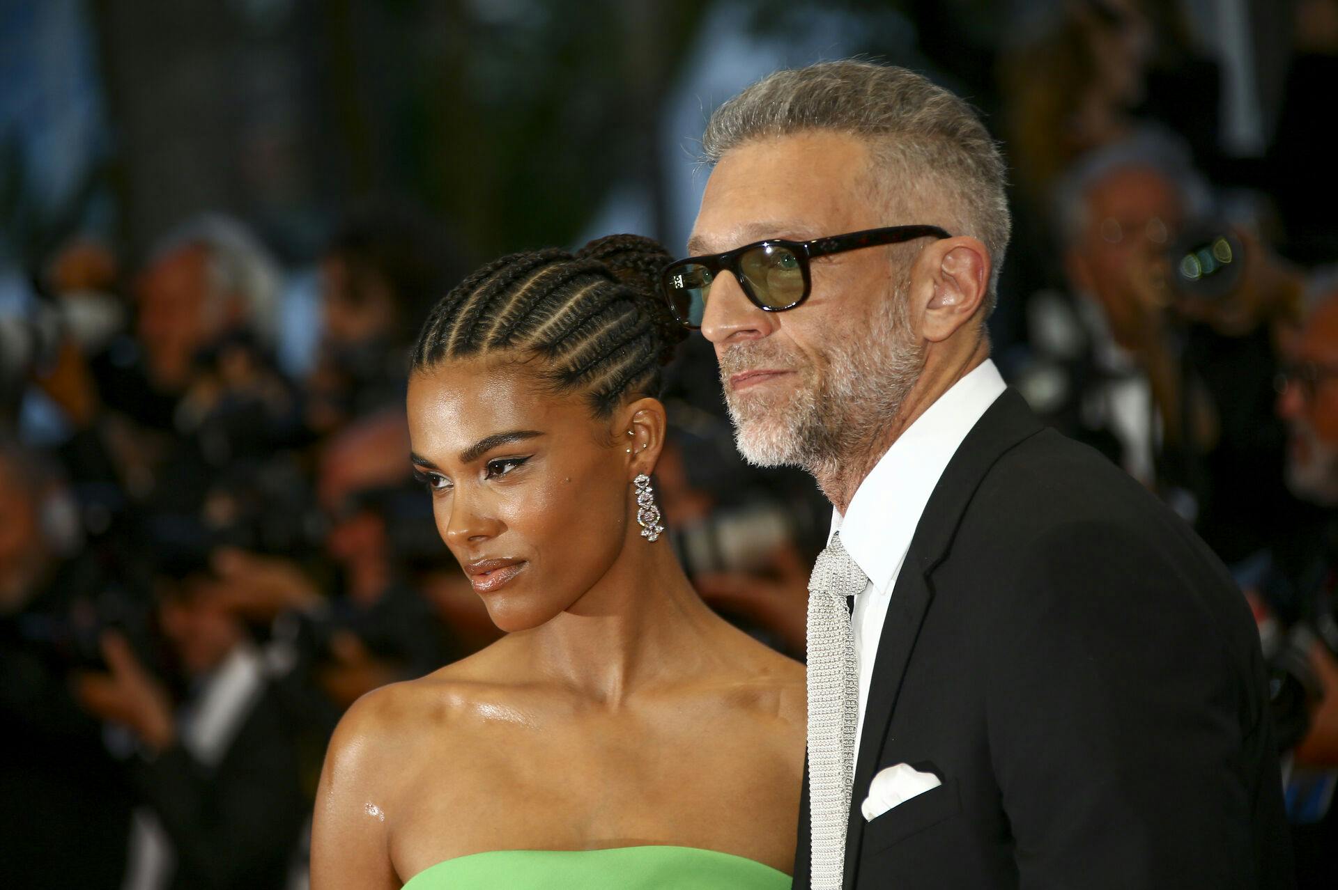 Tina Kunakey og Vincent Cassel mødte hinanden, Kunakey var 18 år gammel.