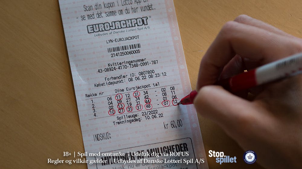 En heldig dansker kan proppe over 8 millioner kroner i lommen efter fredagens Eurojackpot trækning. – Foto: Danske Spil 