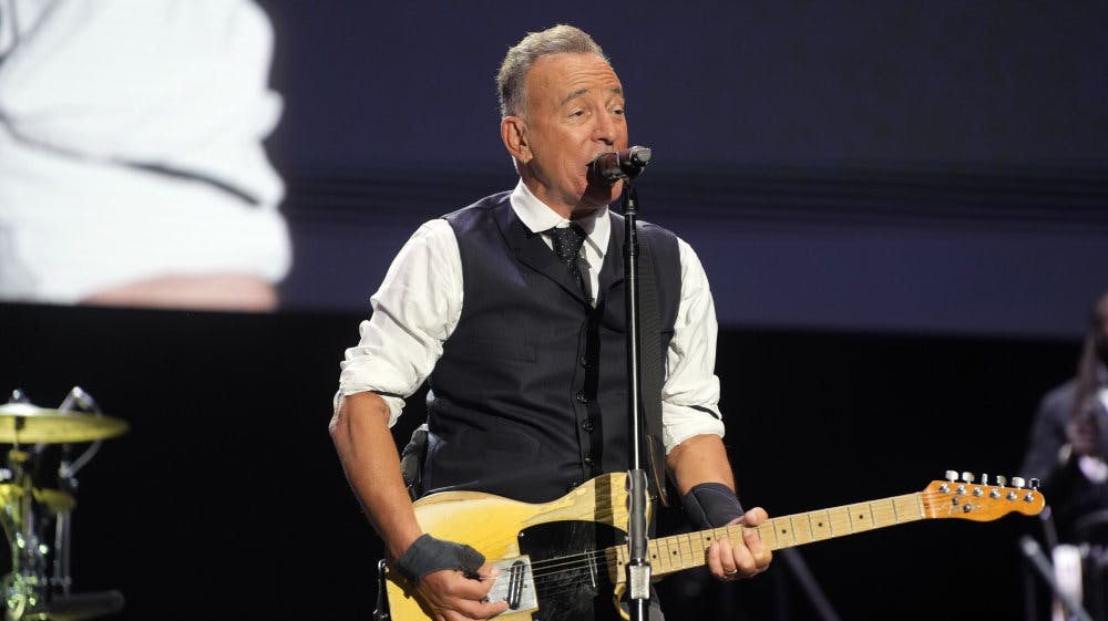 Bruce Springsteen og E Street Band er i øjeblikket i gang med en større verdensturné. Billedet her er taget få uger inden sangerens fødselsdag 23. september. (Arkivfoto).