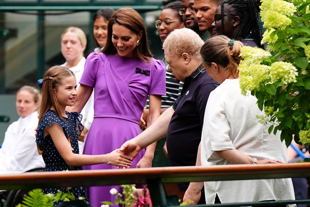 I juli, imens prinsesse Kate stadig modtog kemoterapi, mødte hun op ved mændenes finalekamp ved grand slam-tennisturneringen Wimbledon.