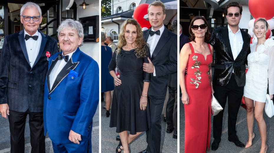 På restaurant Josty fejrede Tage Frandsen søndag, at hans ægtemand gennem over 40 år – Karsten Bjørn Jensen – fyldte 75 år.