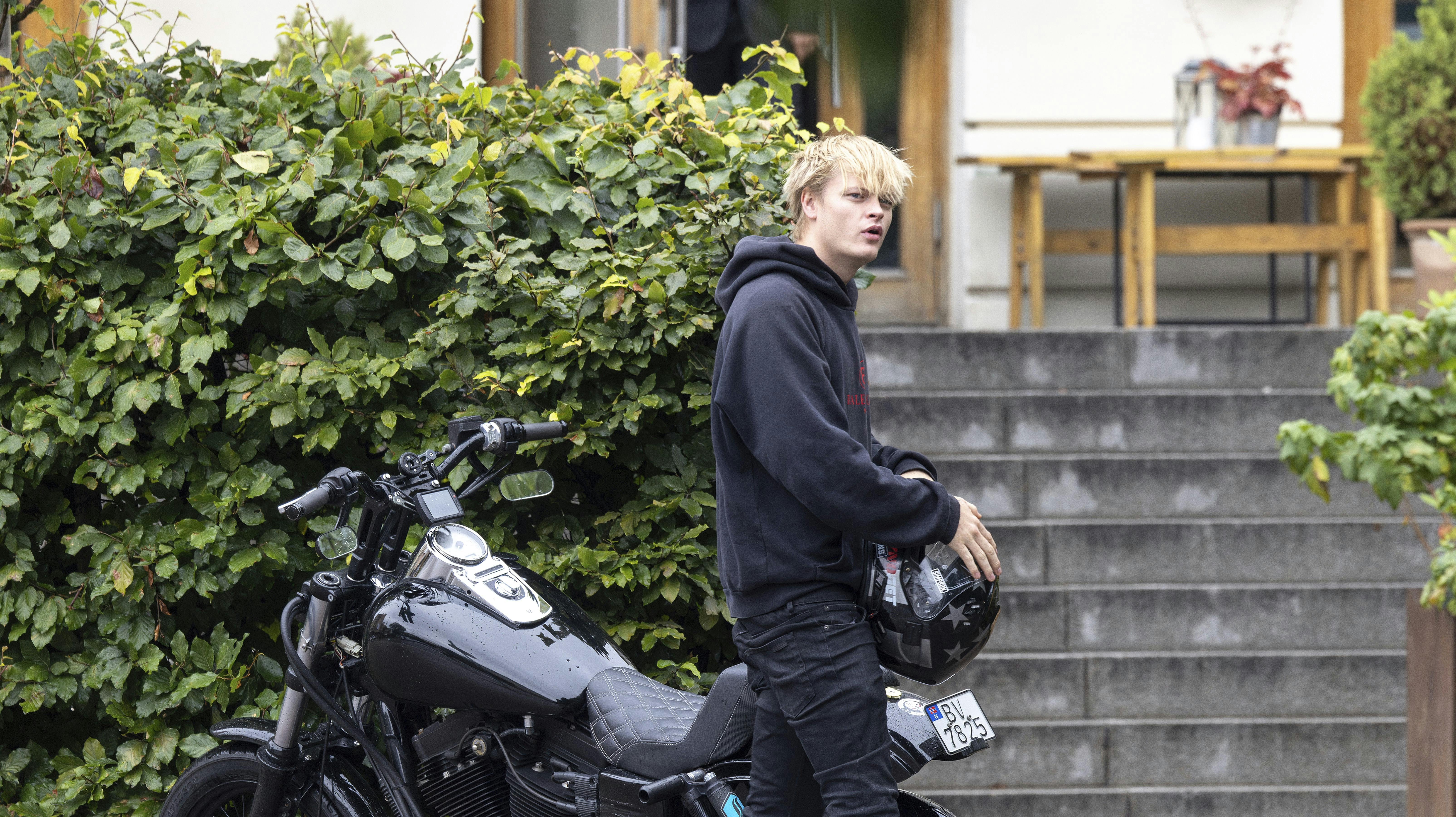 Oslo 20.08.2023 Kronprinsesse Mette-Marit fyller 50 år. Feiring med Gudstjeneste i Slottskapellet og på Litteraturhuset. Marius Borg Høiby