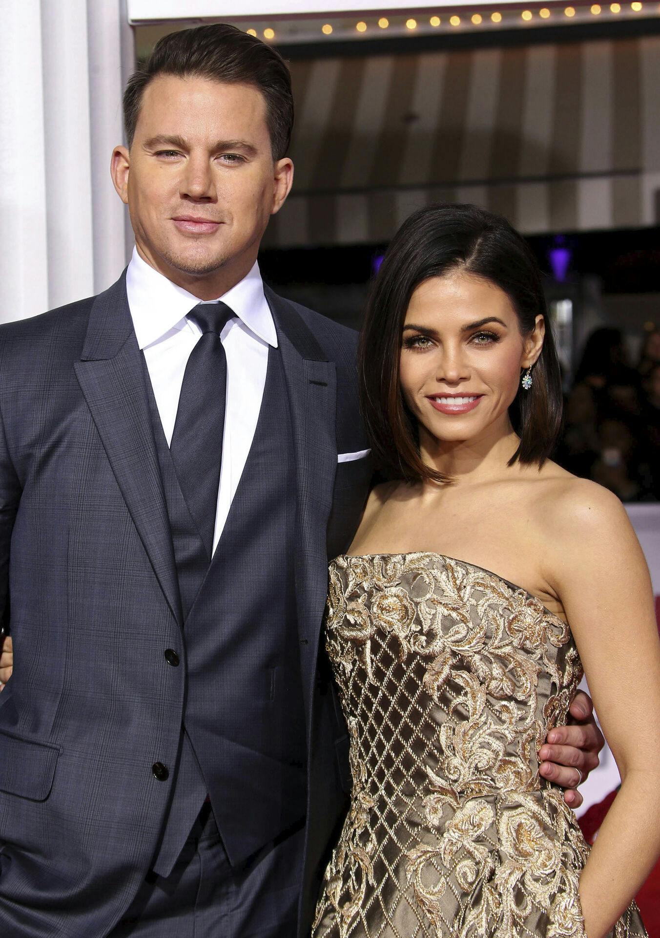 Photo by: Westcom/STAR MAX/IPx 2018 2/1/16 Channing Tatum and Jenna Dewan-Tatum at the premiere of "Hail Caesar". (Los Angeles, CA)