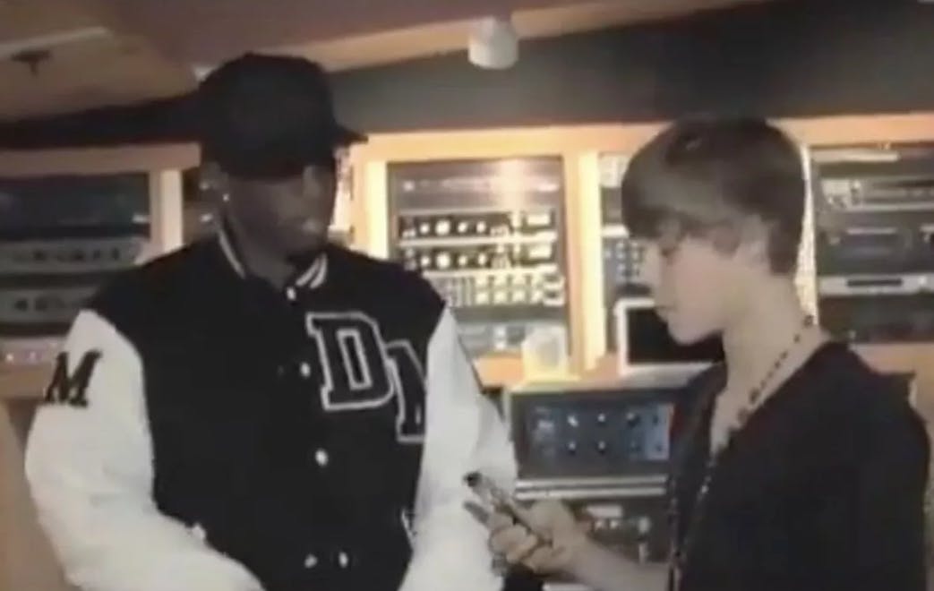Diddy og Justin Bieber sammen, da sidstnævnte stadig var teenager.