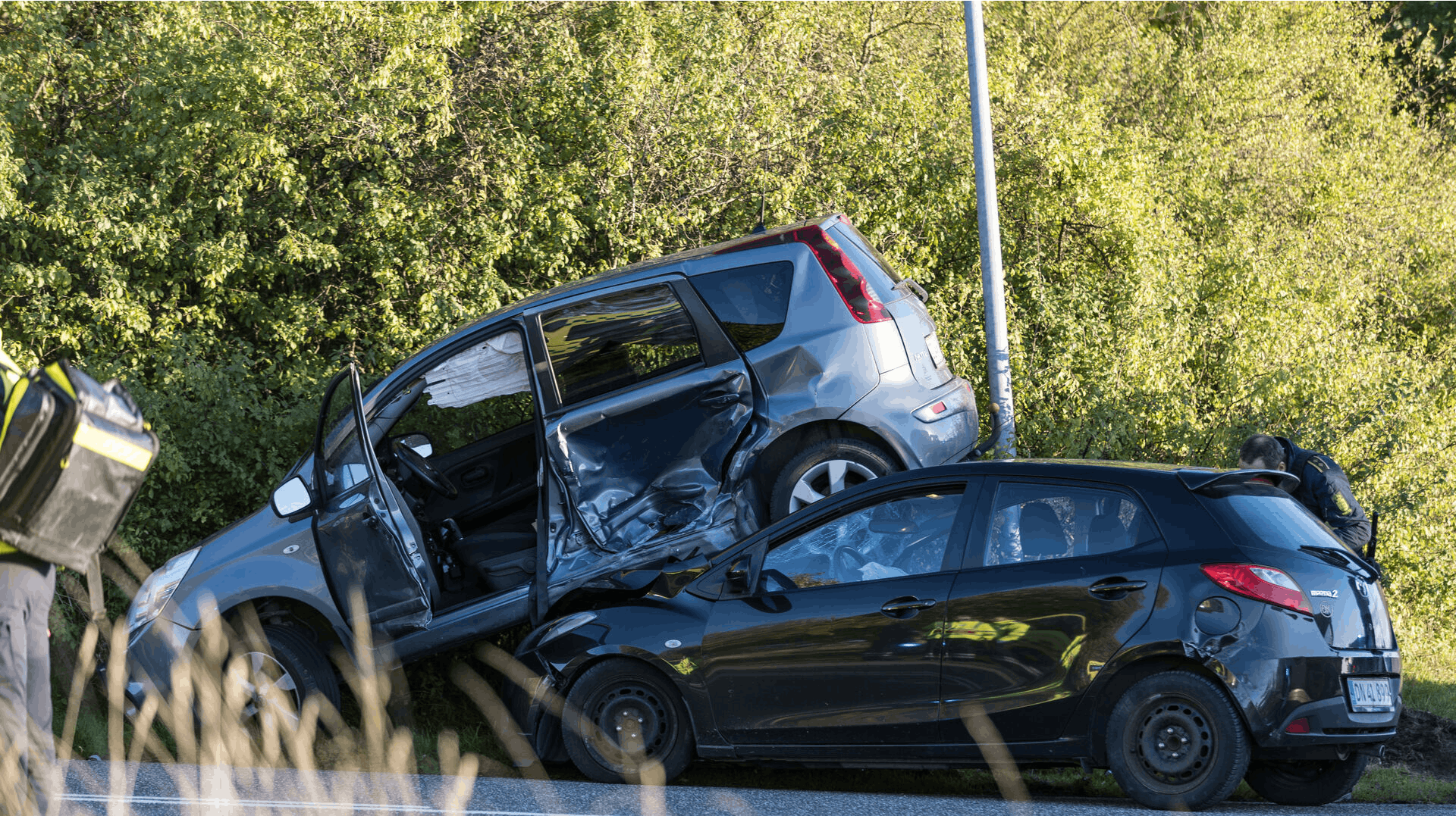 Færdselsuheldet er sket i krydset Vallensbæk Torvevej og Brøndbyvej i Vallensbæk.