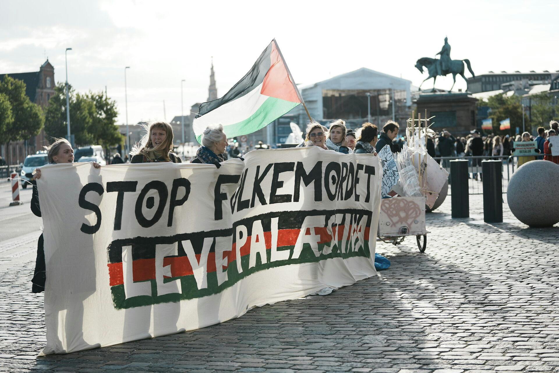 Demonstration i forbindelse med Folketingets åbning, i København tirsdag den 1. oktober 2024.