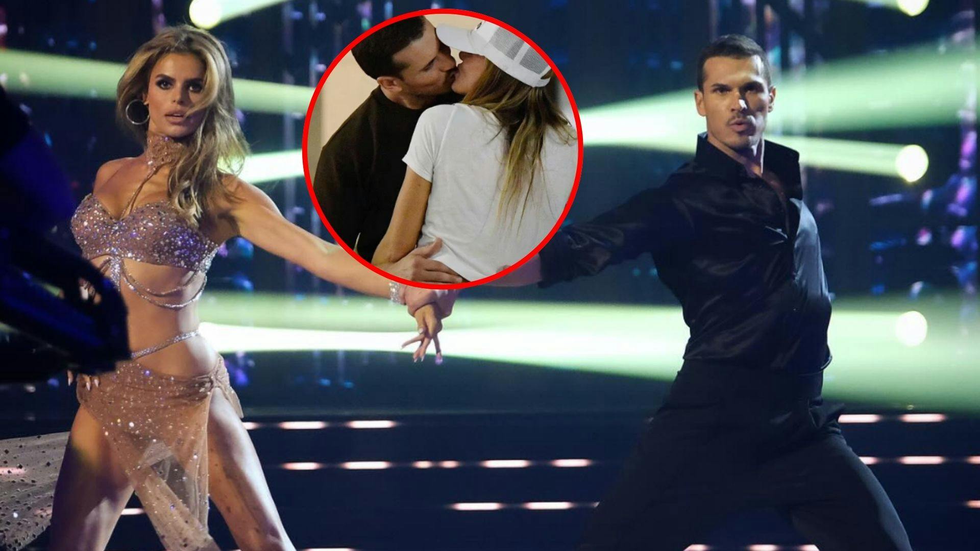 I sidste uge blev "Vild med dans"-parret Brooks Nader og Gleb Savchenko opdaget i at kysse backstage. Nu kysser det nye dansepar også i offentligheden.