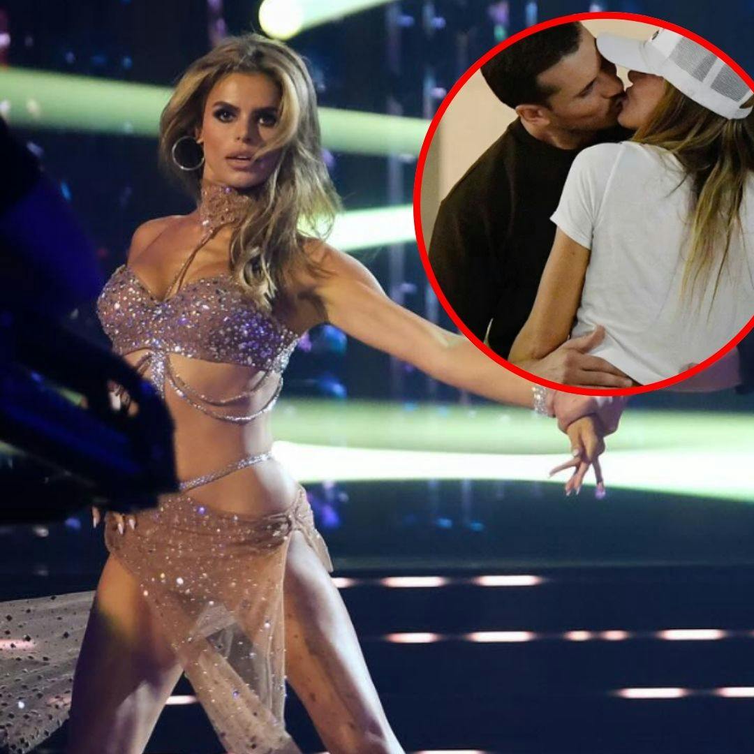 I sidste uge blev "Vild med dans"-parret Brooks Nader og Gleb Savchenko opdaget i at kysse backstage. Nu kysser det nye dansepar også i offentligheden.