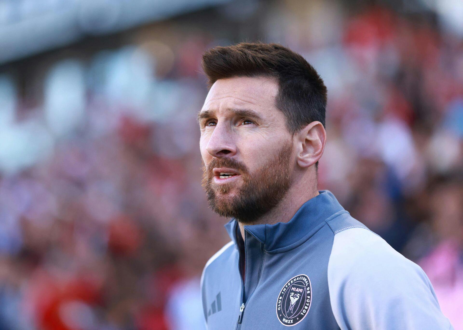 Lionel Messi spiller i dag i Inter Miami i den amerikanske fodboldliga MLS.