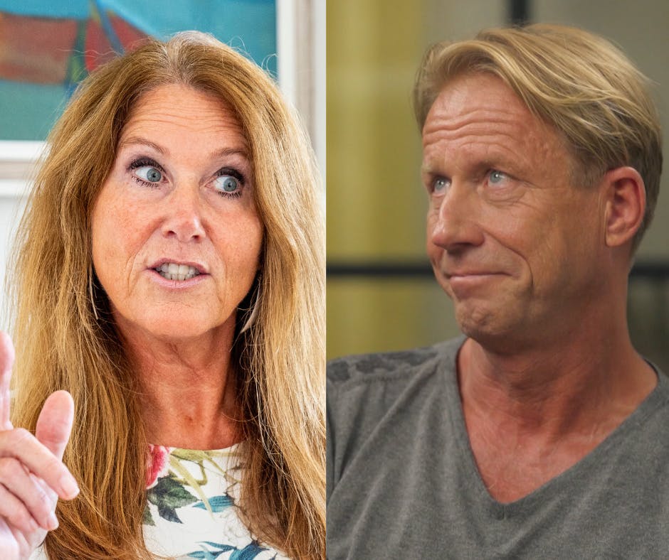 Frank Schytte og Anette har vidt forskellige opfattelser af, hvor meget hans tidligere ægteskab har haft indflydelse på deres forhold.