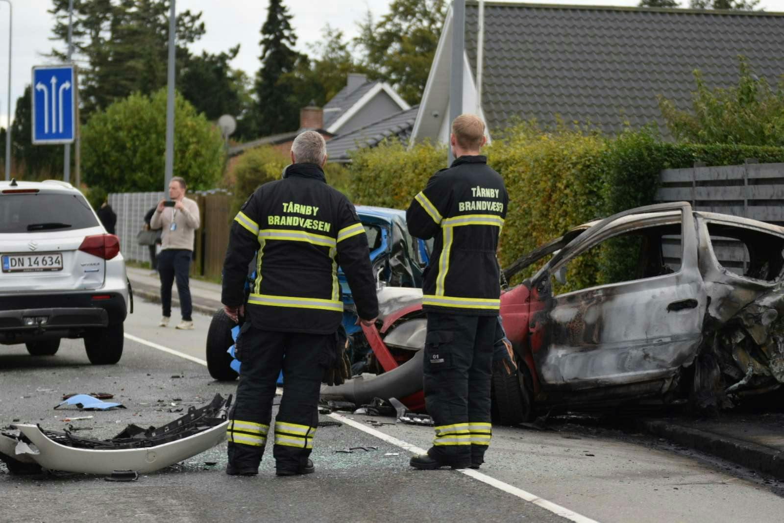 Ulykken er sket ud for Amager Landevej 159.