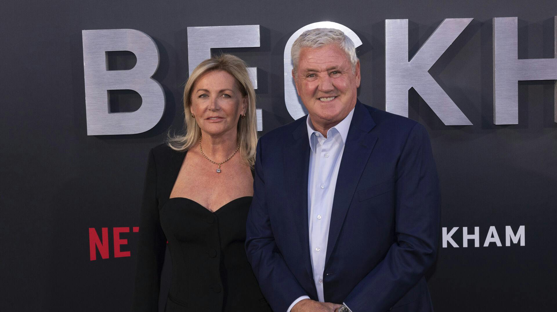 Steve Bruce sammen med sin kone, Janet Bruce.