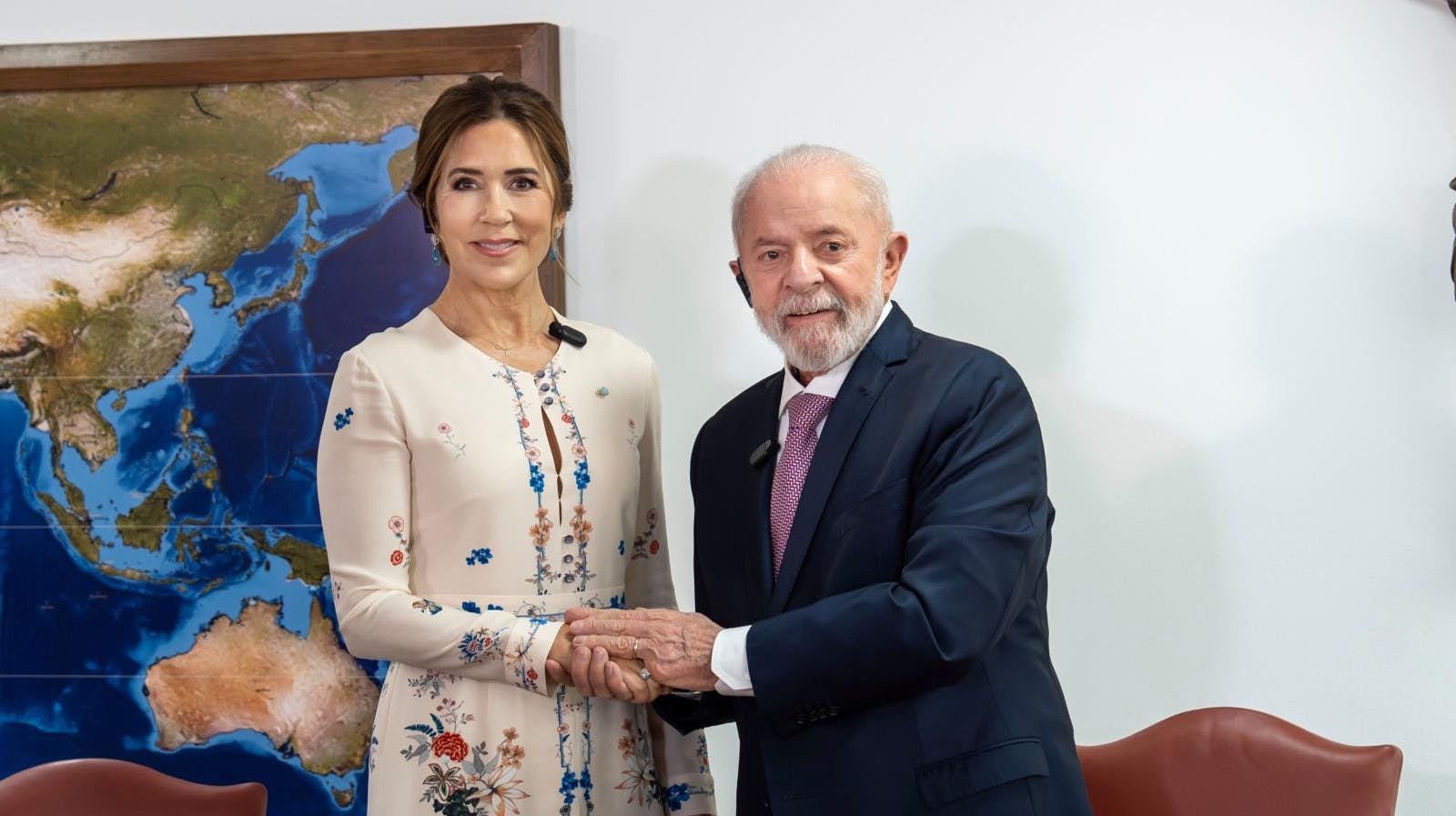 Det er ikke mange uger, siden dronning Mary besøgte den brasilianske præsident.