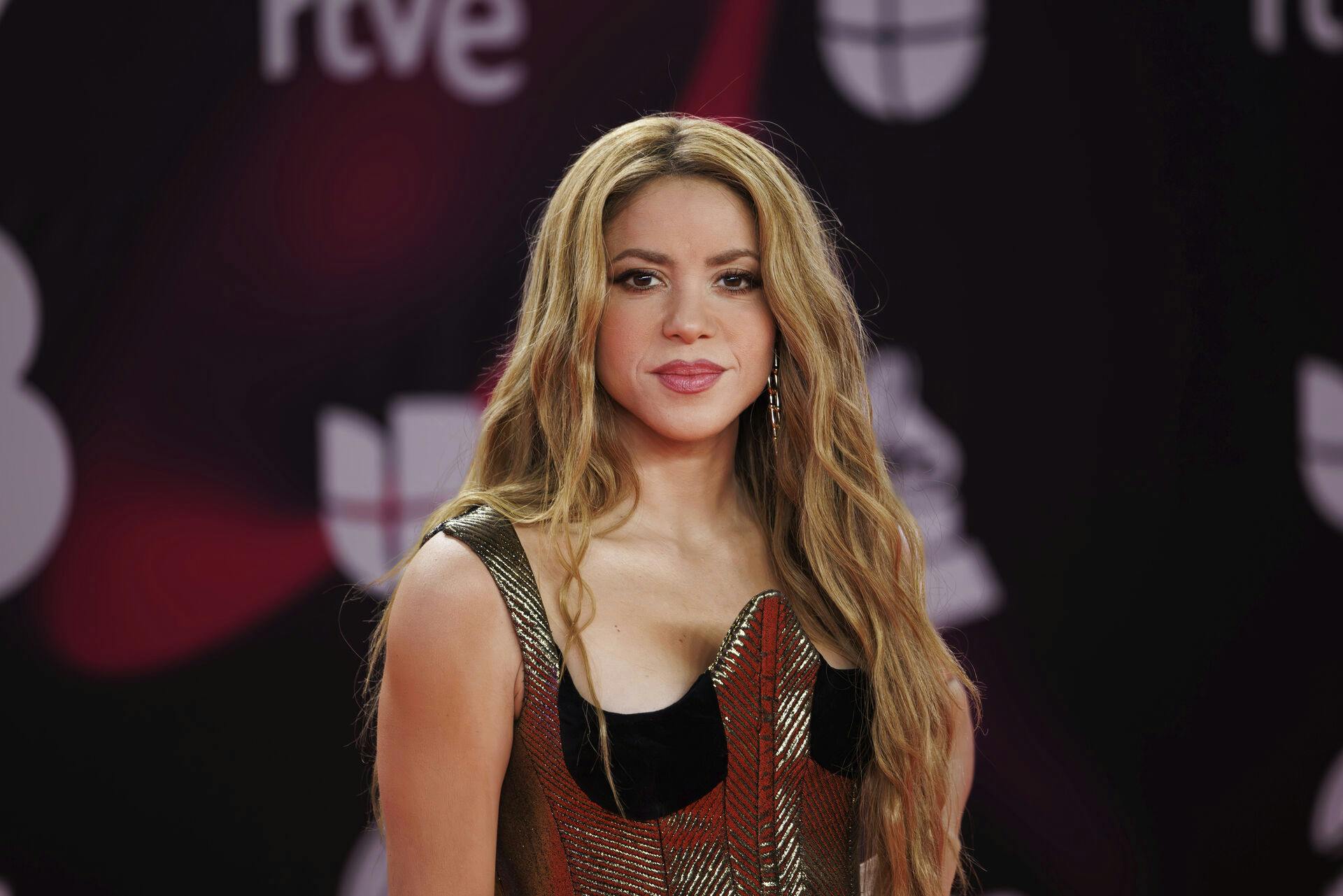 Shakira arrives at the 24th annual Latin Grammy Awards in Seville, Spain, Thursday, Nov. 16, 2023. (Photo by Vianney Le Caer/Invision/AP)