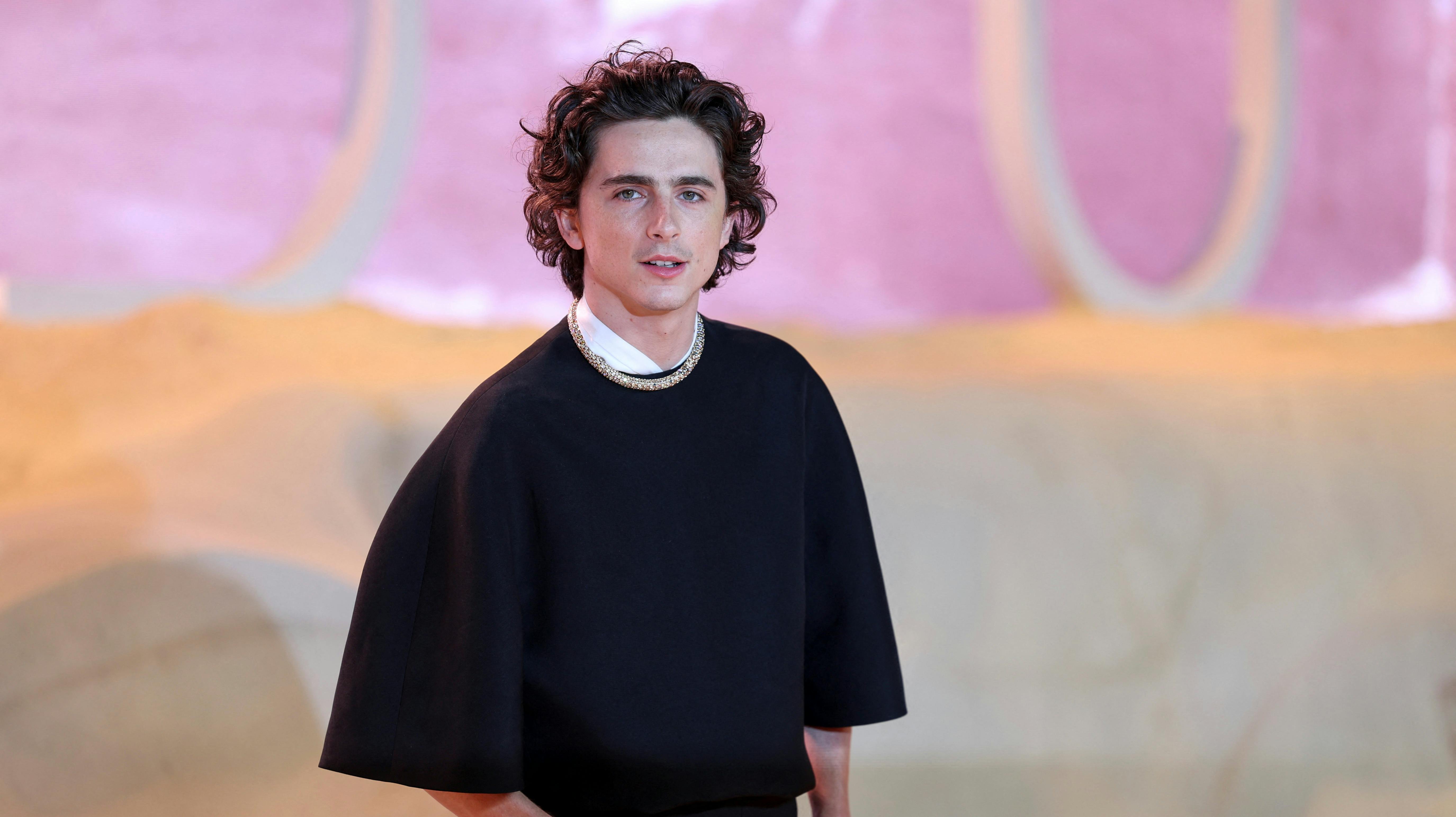 Actor Timothee Chalamet attends the world premiere of the film "Dune: Part Two" at Leicester Square, in London, Britain, February 15, 2024. REUTERS/Hannah McKay