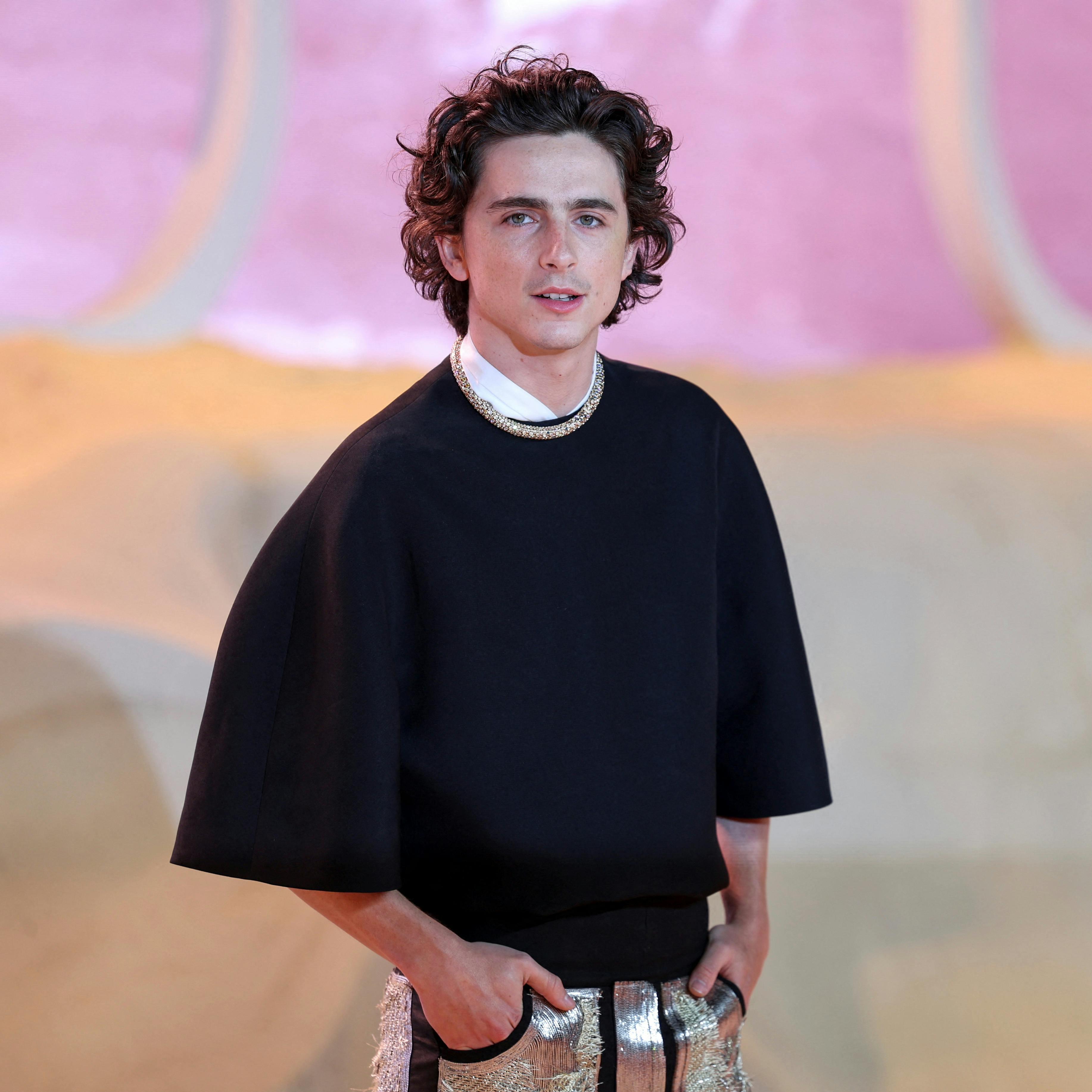 Actor Timothee Chalamet attends the world premiere of the film "Dune: Part Two" at Leicester Square, in London, Britain, February 15, 2024. REUTERS/Hannah McKay