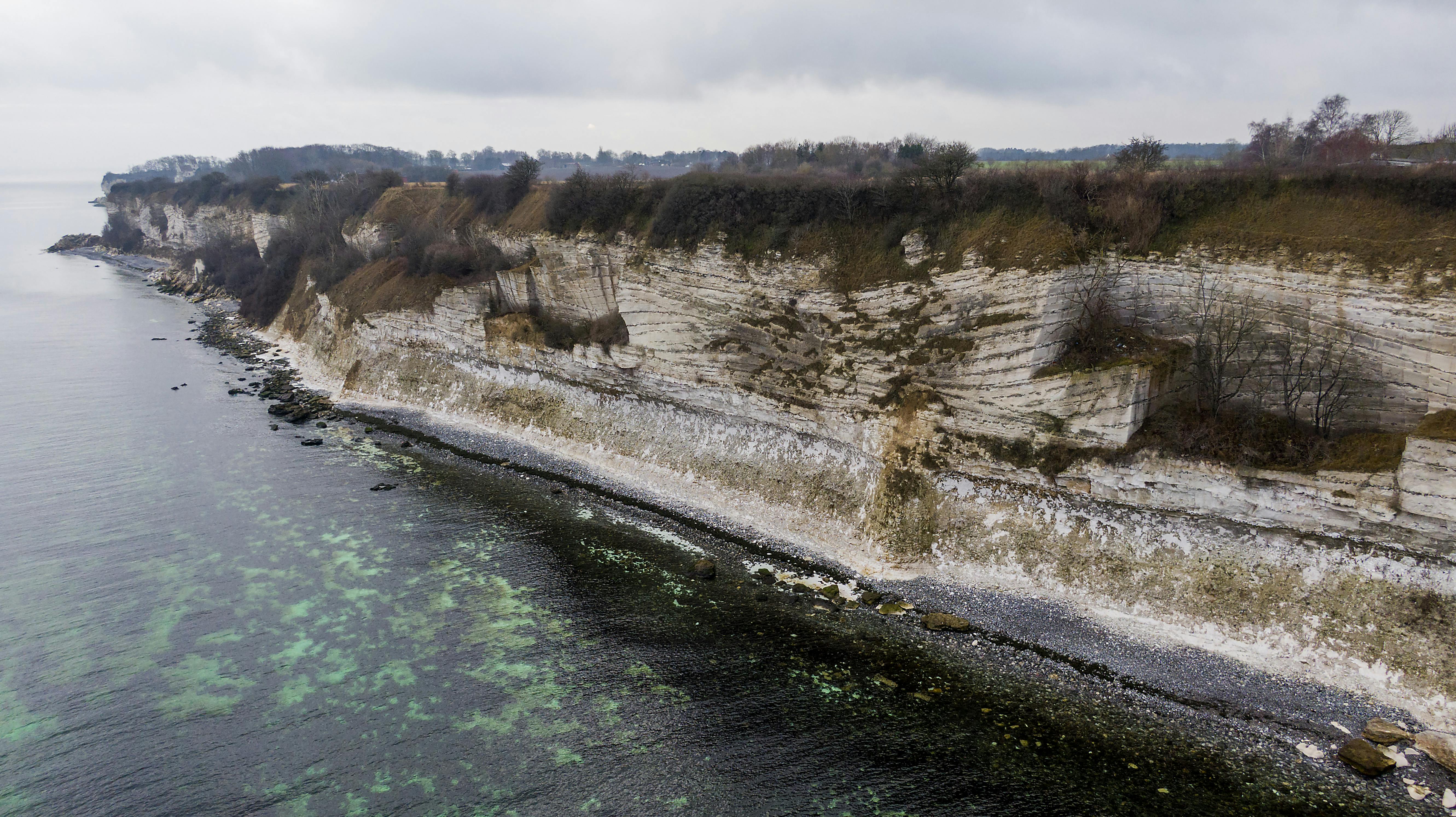 Drone billeder af  Stevns Klint