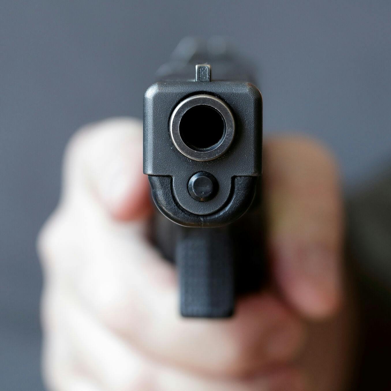A gun owner displays a Glock 20, 10 mm Auto pistol in Vienna, Austria, March 22, 2018. REUTERS/Heinz-Peter Bader