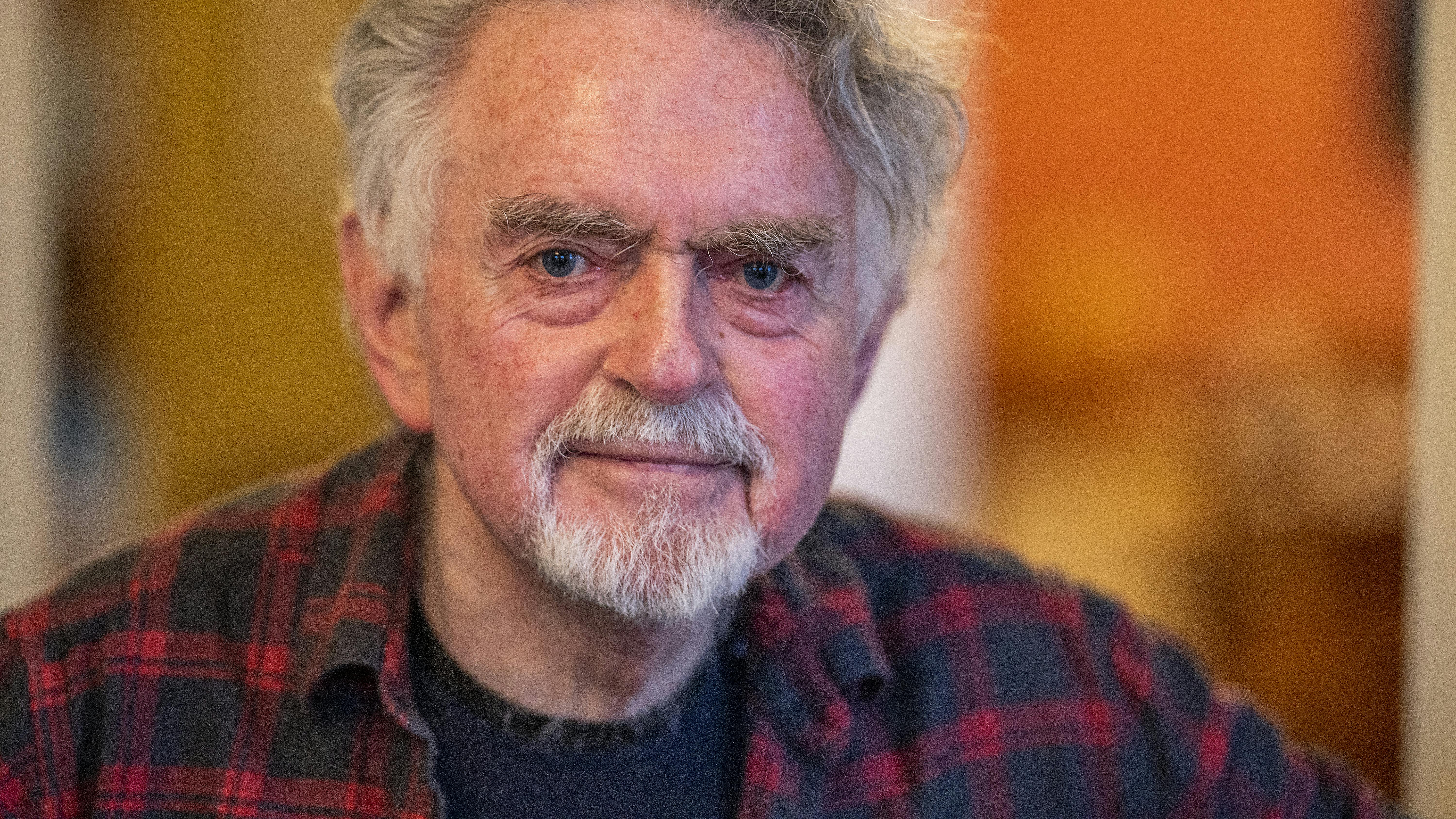 Erik Clausen fotograferet på sin 80-års fødselsdag. Han blev 82 år.