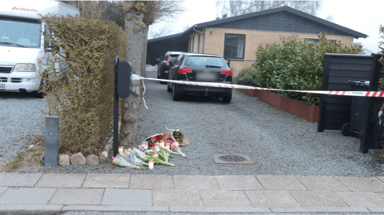 Billede af gerningsstedet, hvor tragedien udfoldede sig.