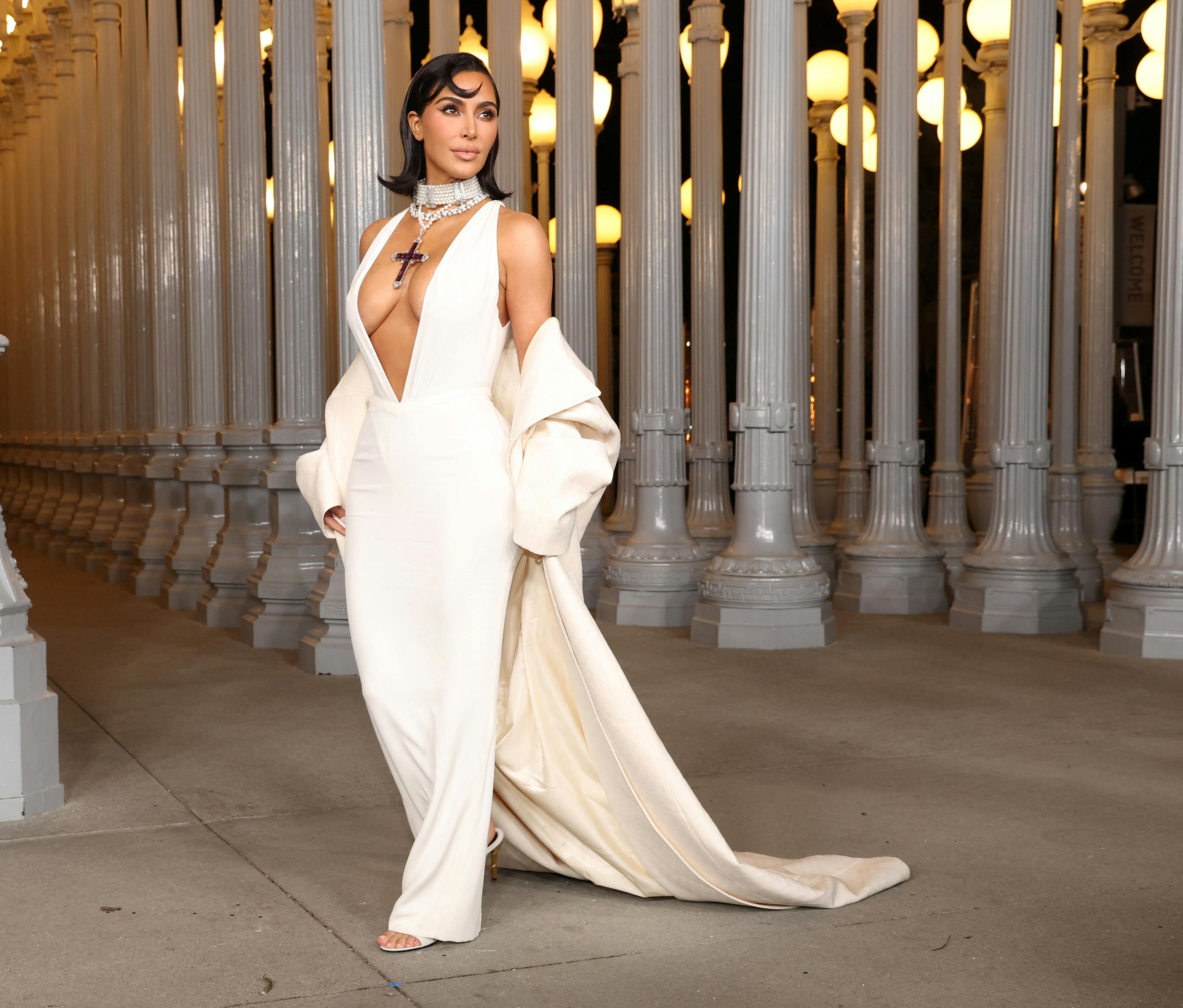 Kim Kardashian attends the 13th annual Los Angeles County Museum of Art (LACMA) Art+Film Gala in Los Angeles, California, U.S., November 2, 2024. REUTERS/Mario Anzuoni