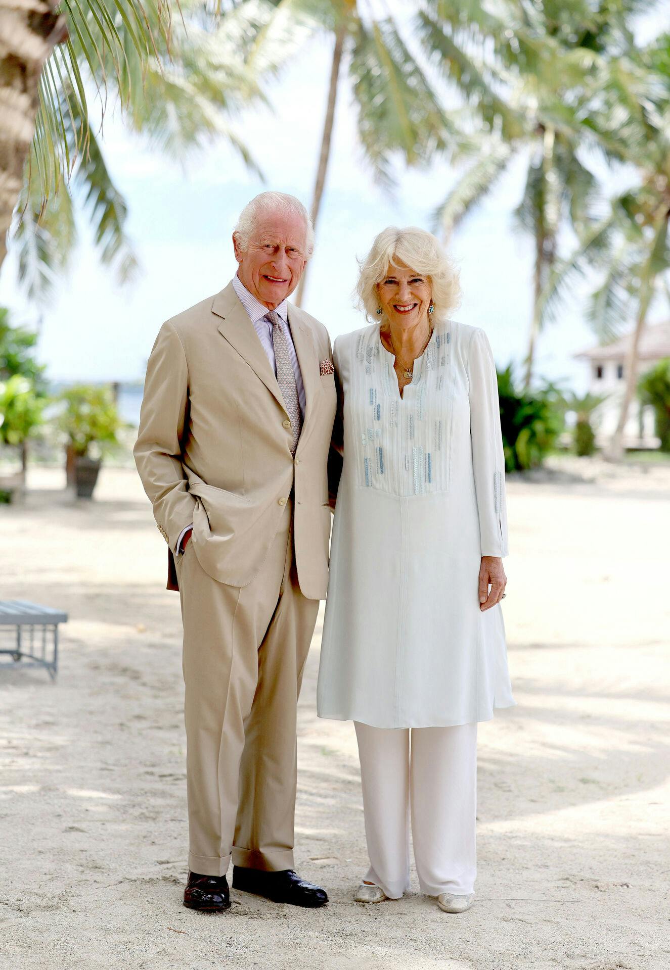 Kong Charles og dronning Camilla da de i oktober gæstede Samoas hovedstad Apia.