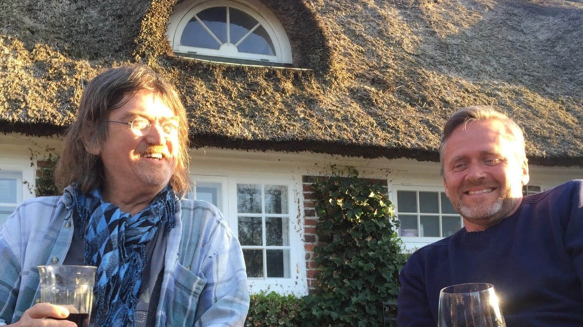 Johnny Madsen og Anders Samuelsen nød mange gode stunder sammen.