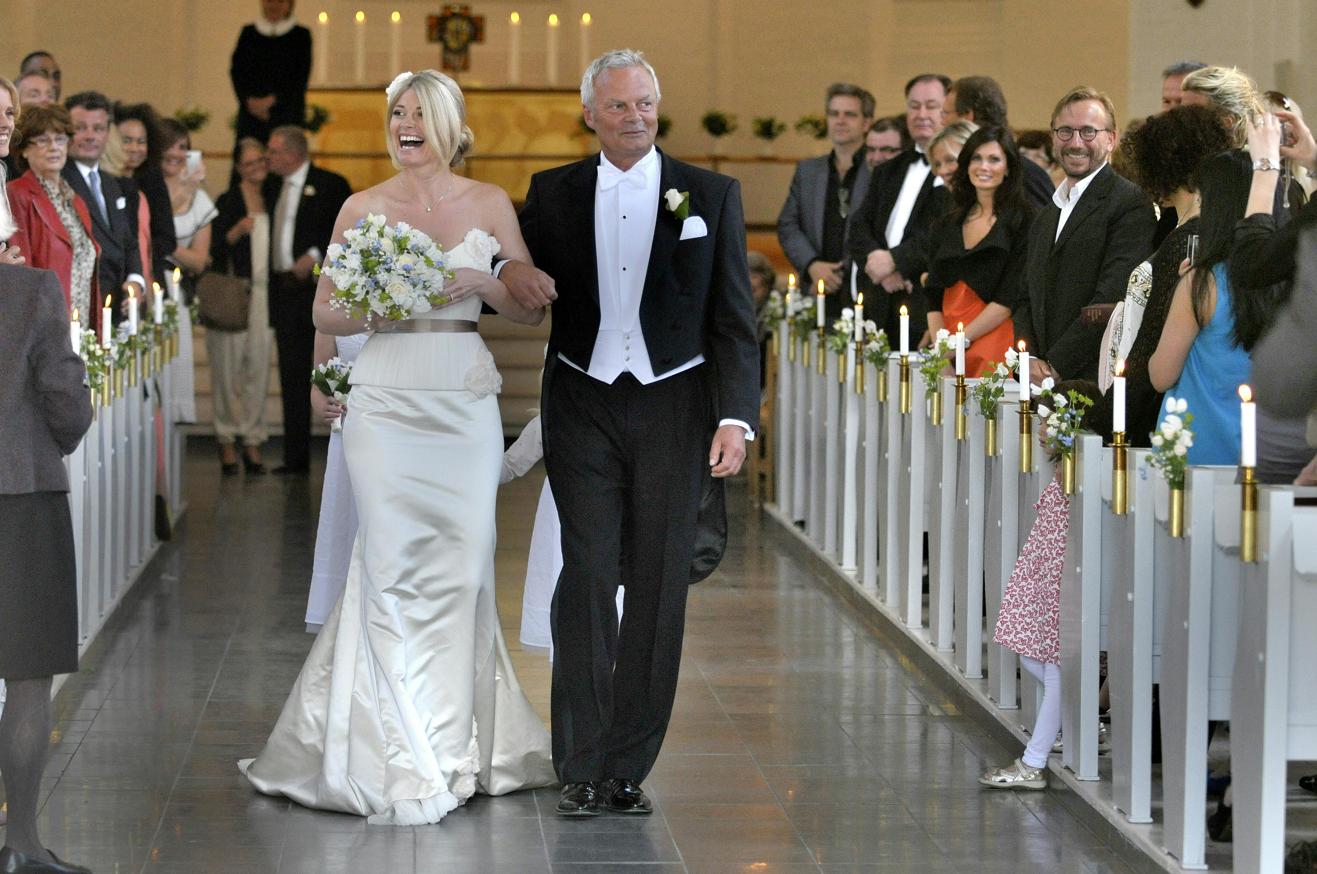 Bryllup mellem Jarl Friis-Mikkelsen og Susanne Pehrsson