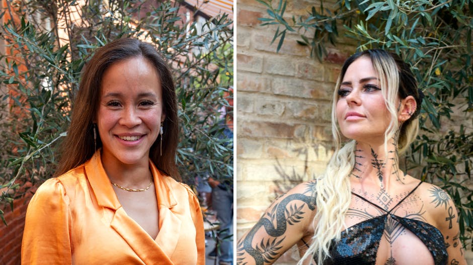 Stefanie Nielsen og Monique Kromann har et sammenstød i seneste øråd. Men det er altså bare et spil, minder Stefanie om.