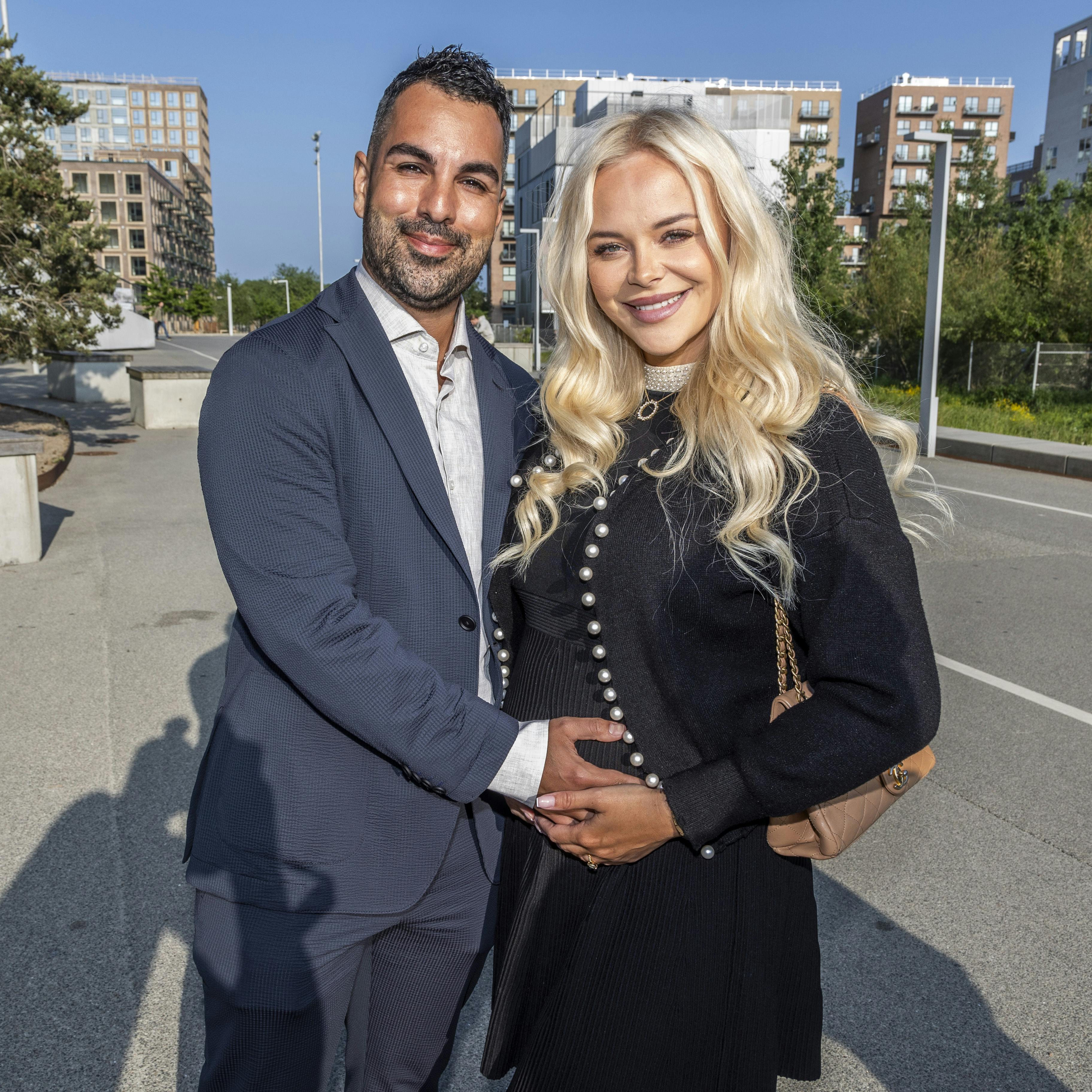 Elvira Pitzner og Mortada Haddad blev for nylig forældre til deres nyfødte datter Sophia.