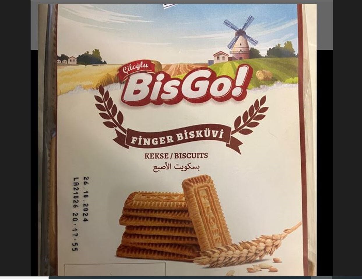 Ciloglu BisGo Finger Kiks tilbagekaldes, da det ikke oplyses ordentligt, at de indeholder hvede.