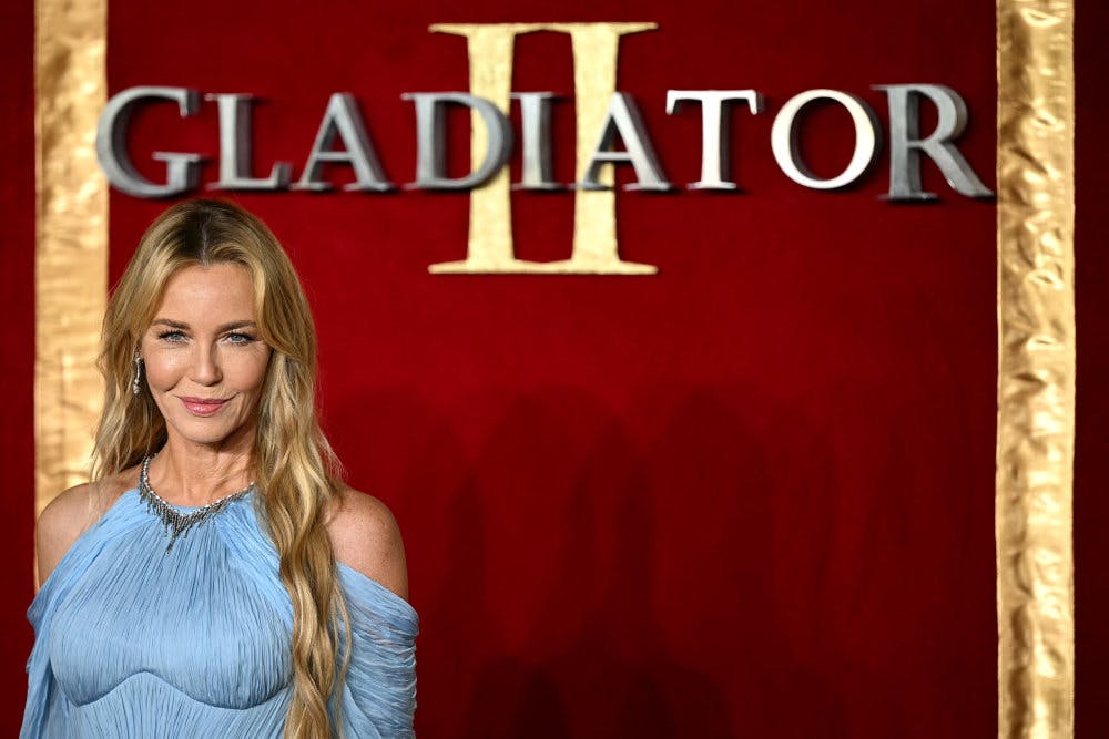 Danske Connie Nielsen var onsdag til gallapremiere på "Gladiator II", der har premiere i danske biografer torsdag. - 