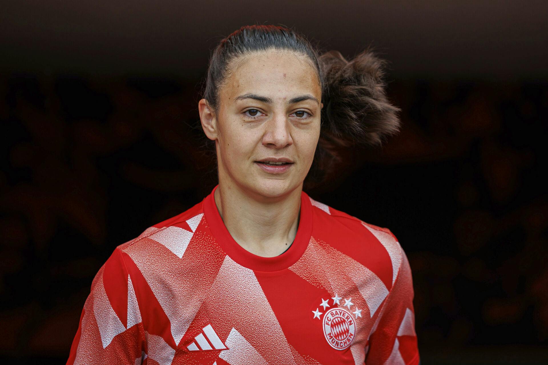 firo : 04.05.2024, Football, Football, 1. League, Google Pixel Women's Bundesliga, Season 2023/2024, Bayer 04 Leverkusen - FC Bayern Munich Grohs Maria Luisa (FC Bayern Munich) Portrait, Photo by: Max Ellerbrake/picture-alliance/dpa/AP Images