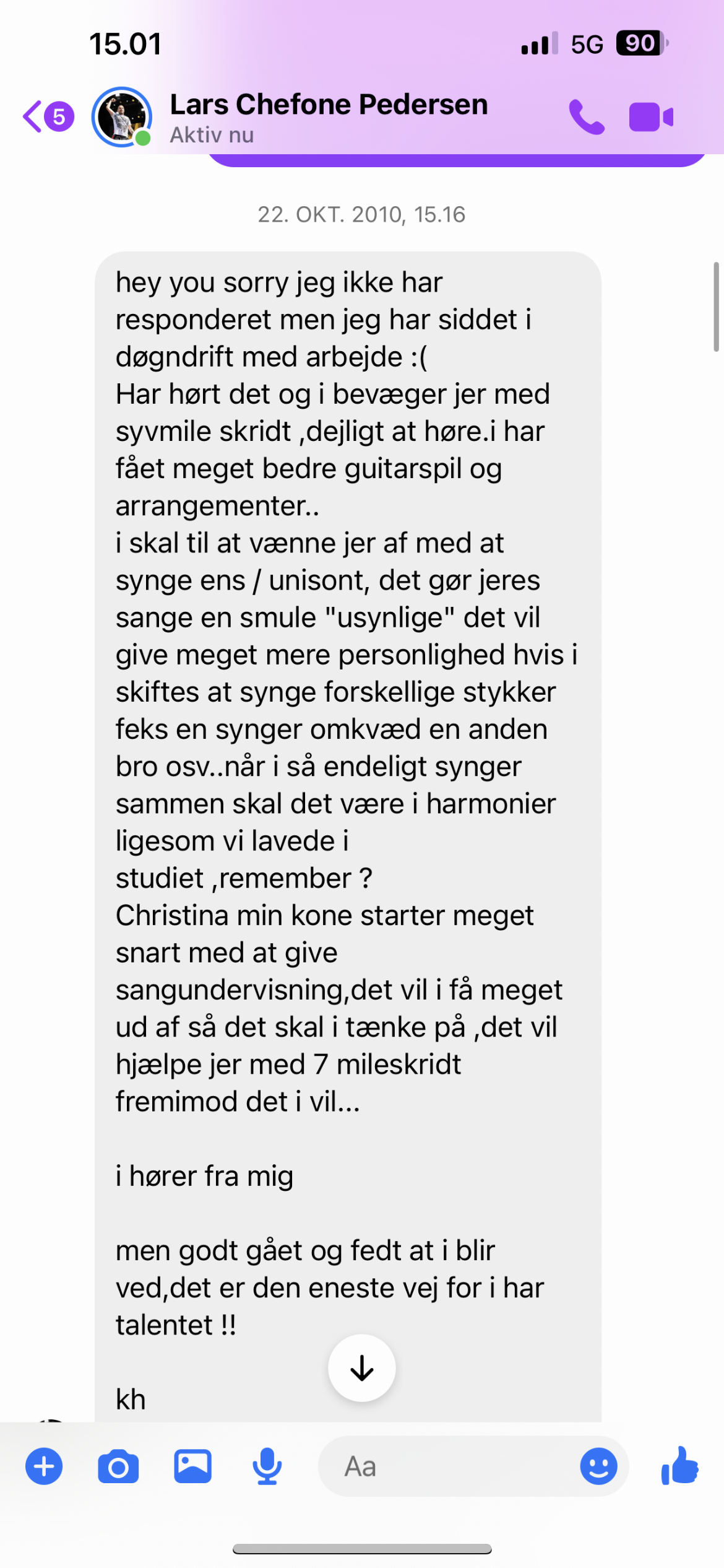 Chief 1 holdt sig ikke fra at rådgive Lillyeana ad flere omgange i perioden mellem 2010-2011.