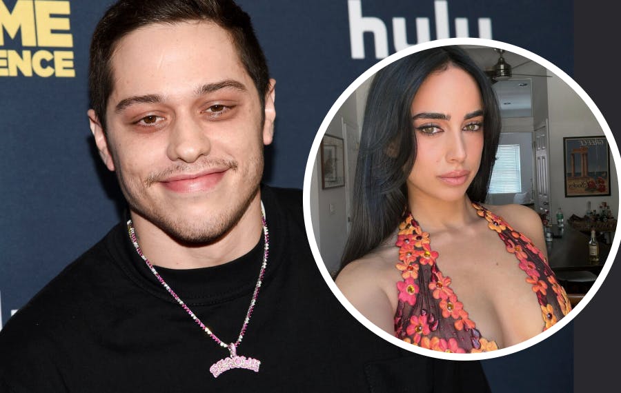 Maria Georgas og Pete Davidson er ikke kærester, slår hun fast.