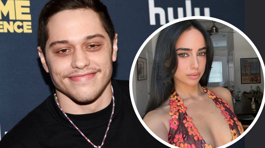 Maria Georgas og Pete Davidson er ikke kærester, slår hun fast.
