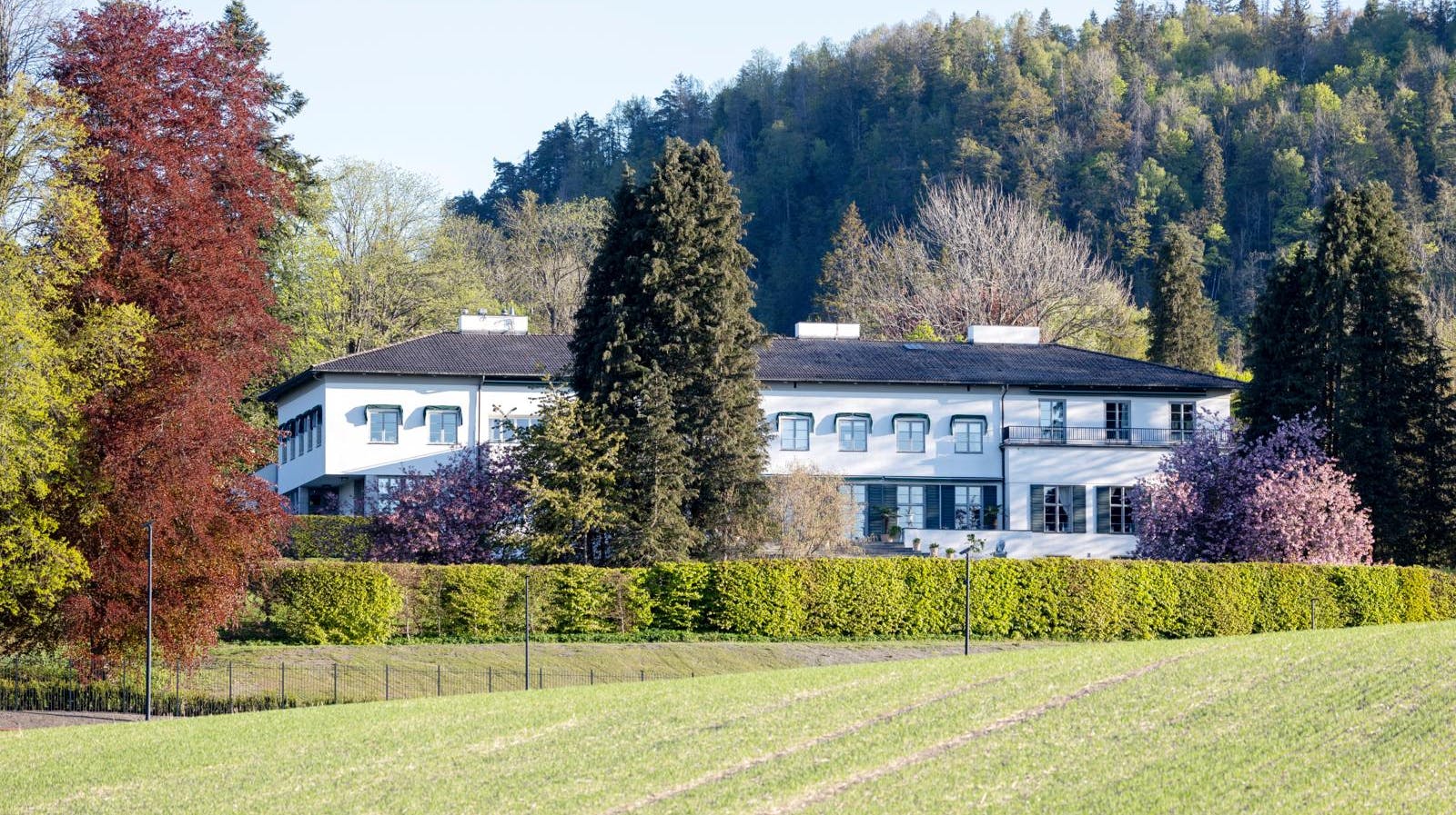 Skaugum er officiel residens for Marius' mor, kronprinsesse Mette-Marit og naturligvis kronprins Haakon.