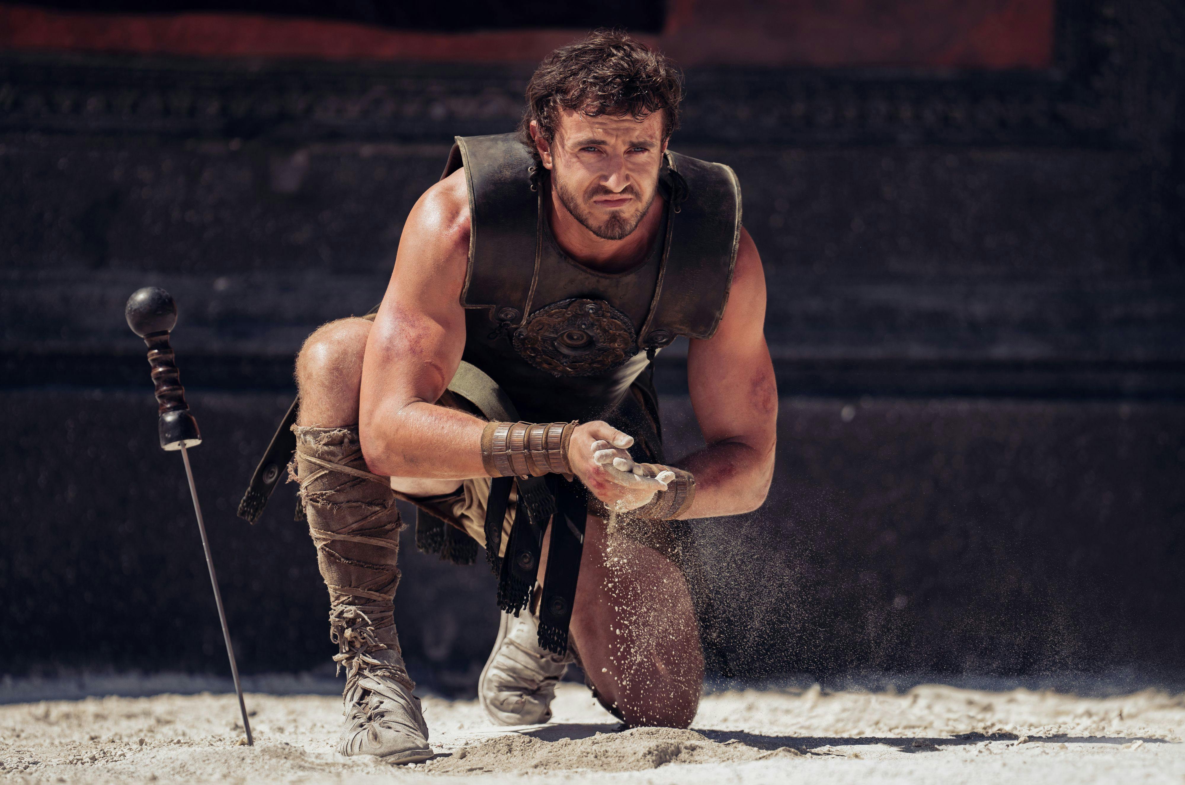 Paul Mescal kan lige nu oplevels i Ridley Scott-filmen "Gladiator II". 