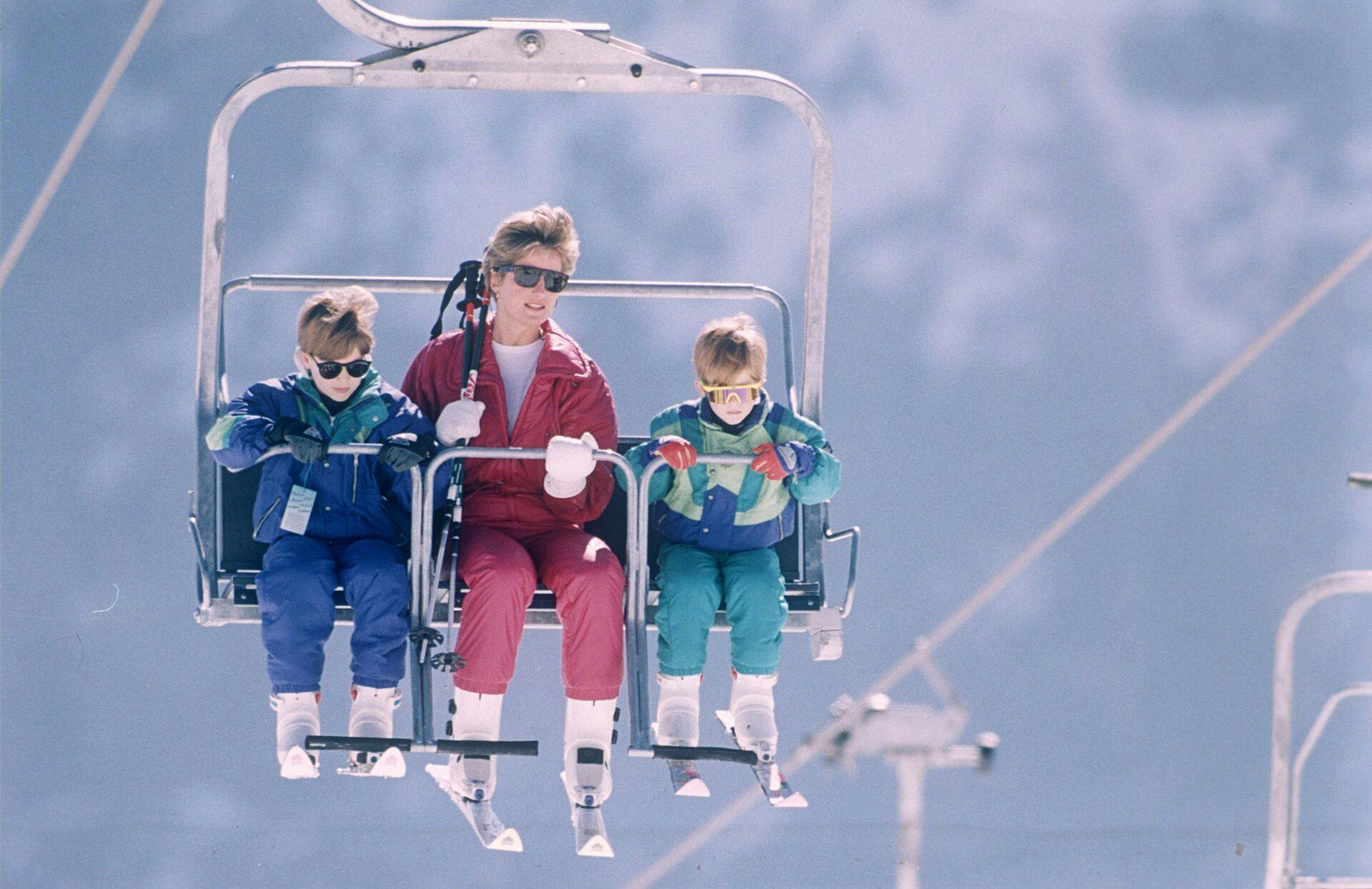 Prince William, Princess Diana and Prince Harry