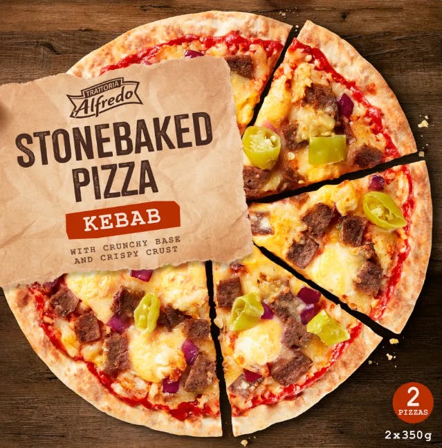 En frysepizza med kebab tilbagekaldes fra Lidl.