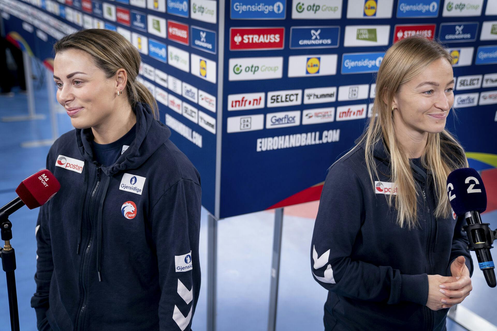 Nora Mørk og Stine Oftedal skal stå på den anden side af sidelinjen under EM.&nbsp;