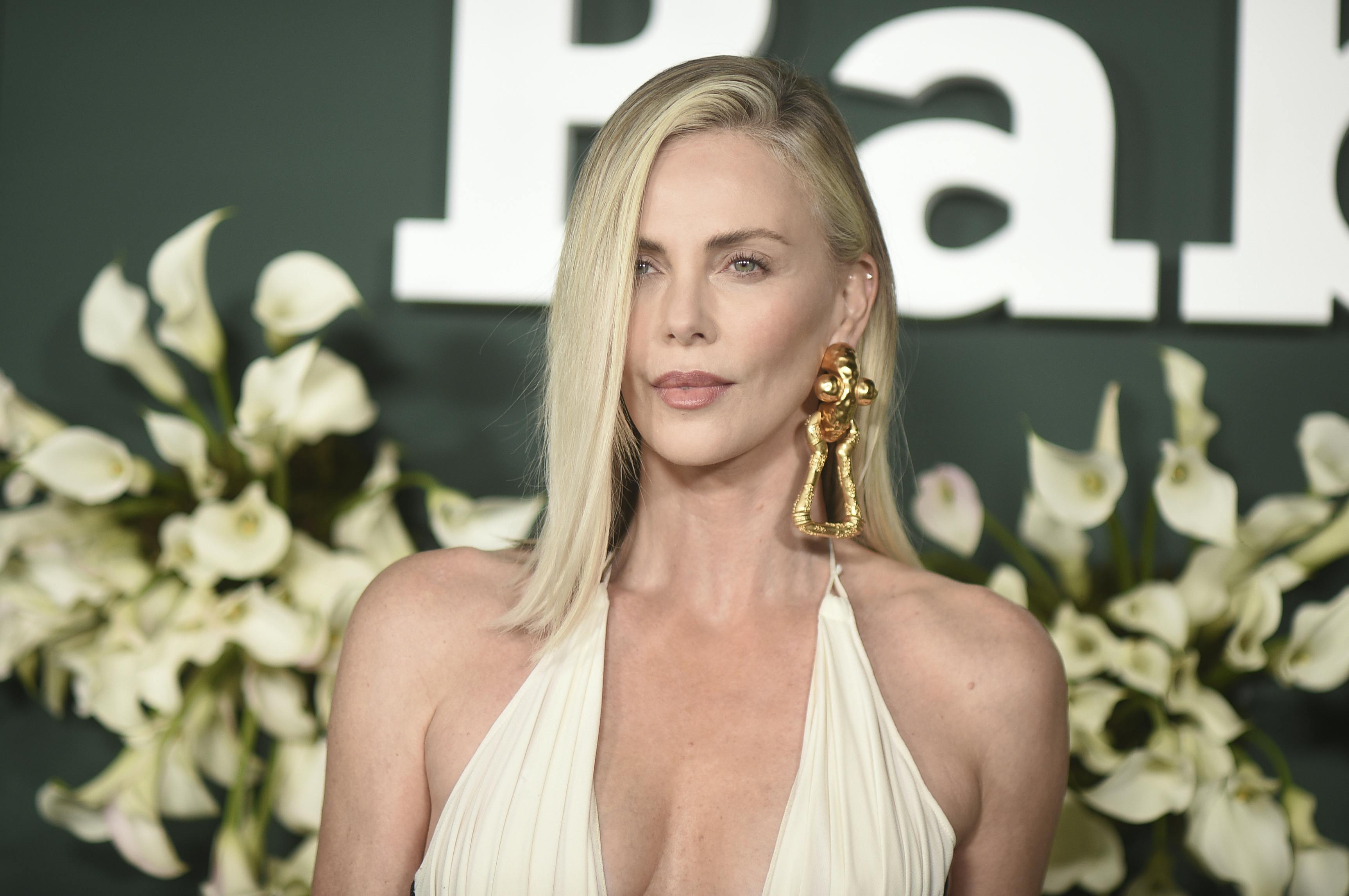 Charlize Theron arrives at the Baby2Baby Gala on Saturday, Nov. 9, 2024, at the Pacific Design Center in West Hollywood, Calif. (Photo by Richard Shotwell/Invision/AP)